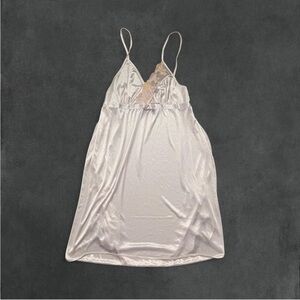 Elegant Baby Pink Satin Nightgown
